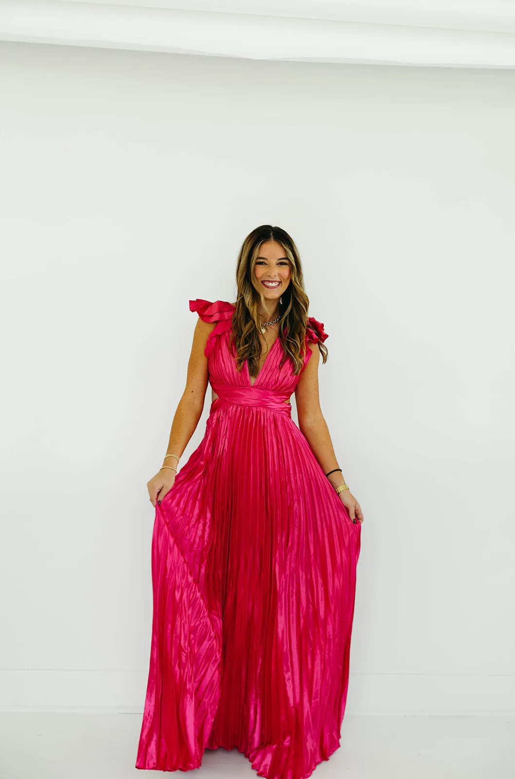 Donna Maxi Dress - Hot Pink