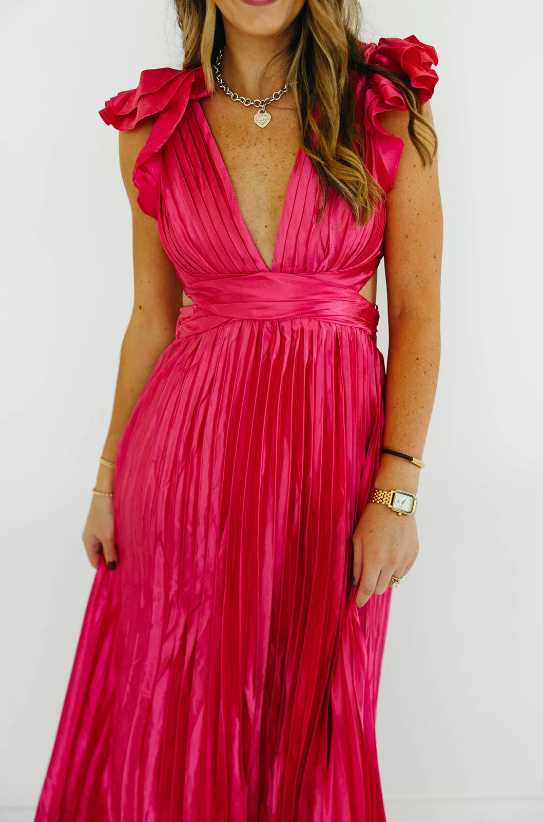 Donna Maxi Dress - Hot Pink