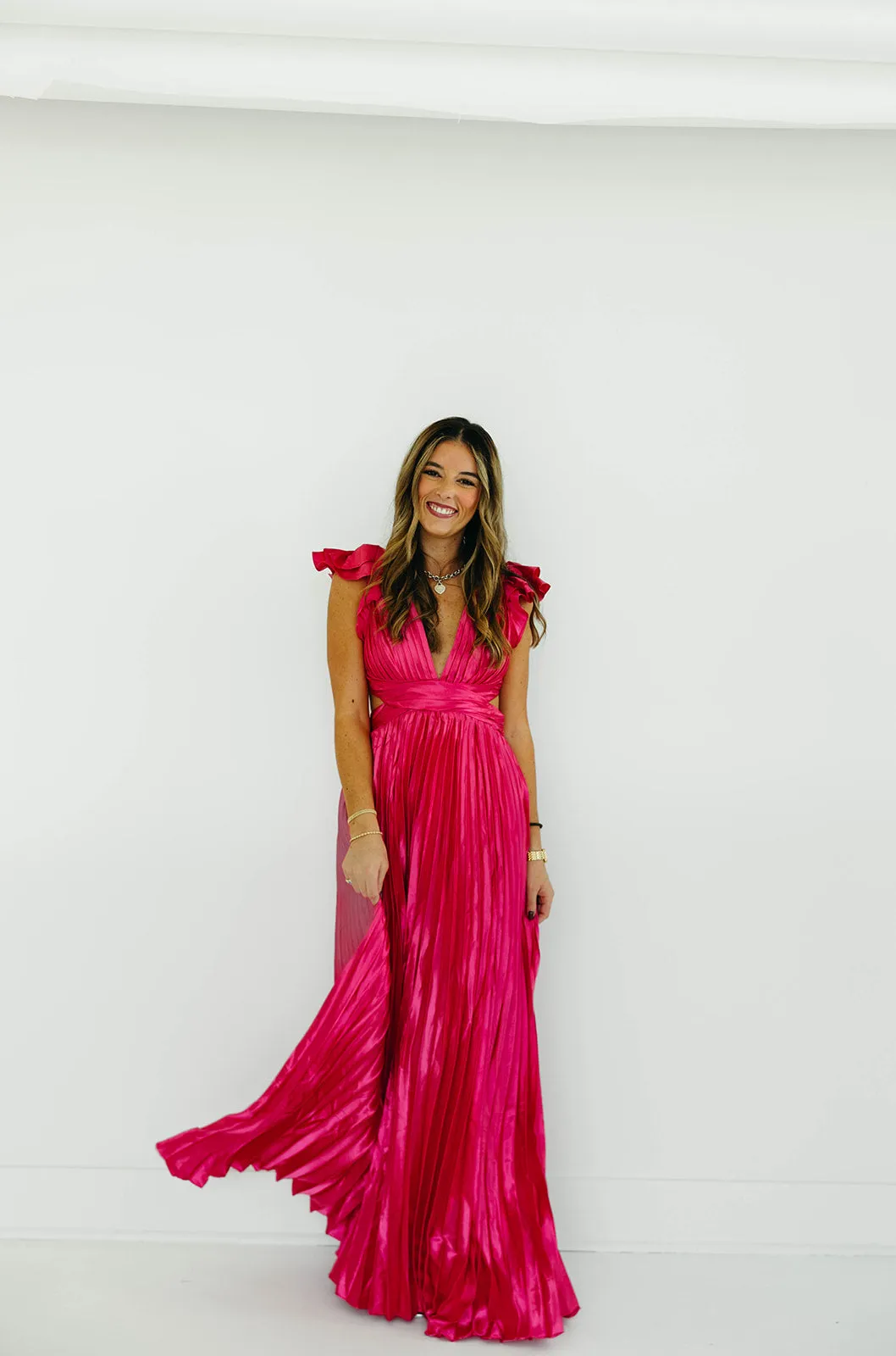 Donna Maxi Dress - Hot Pink