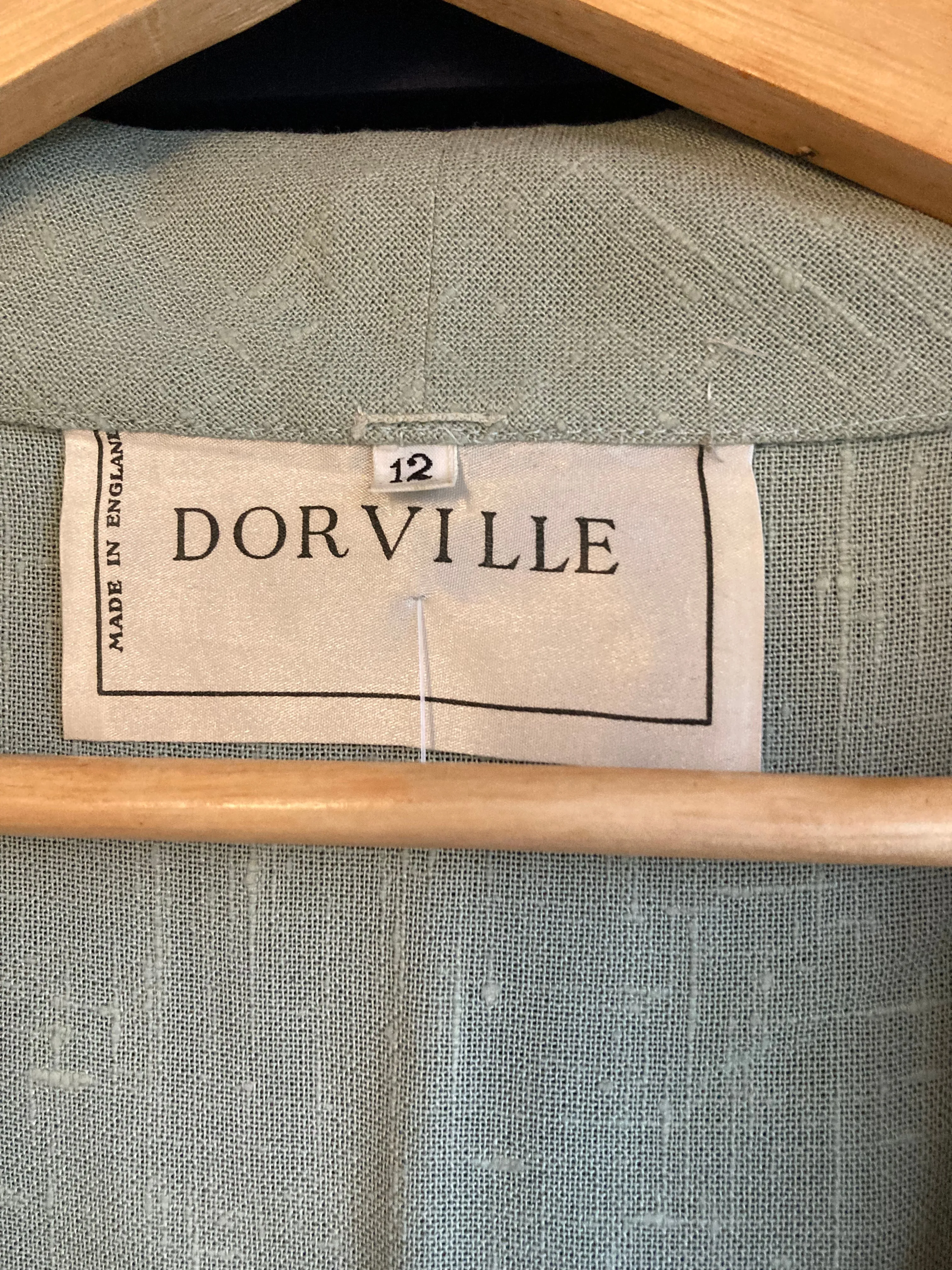 Dorville Pale Green Short Sleeved Dress UK Size 10/12