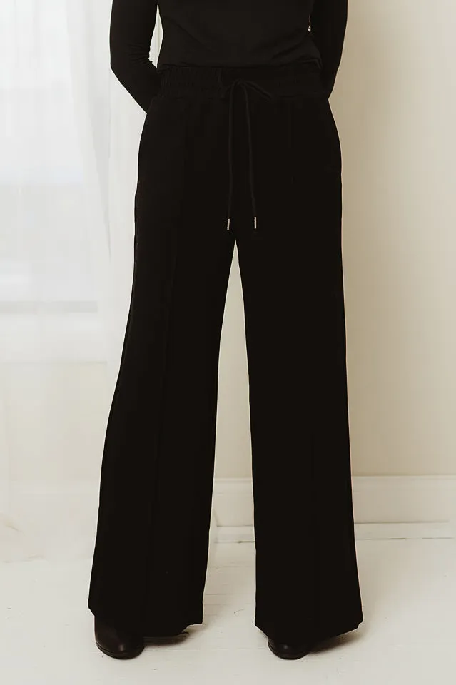 Drawstring Wide Leg Sweatpants