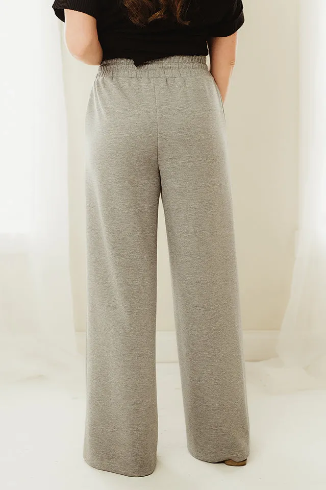 Drawstring Wide Leg Sweatpants