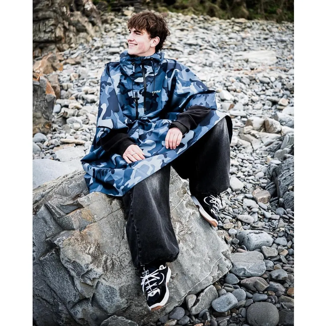 Dryrobe Waterproof Poncho - Blue Camo