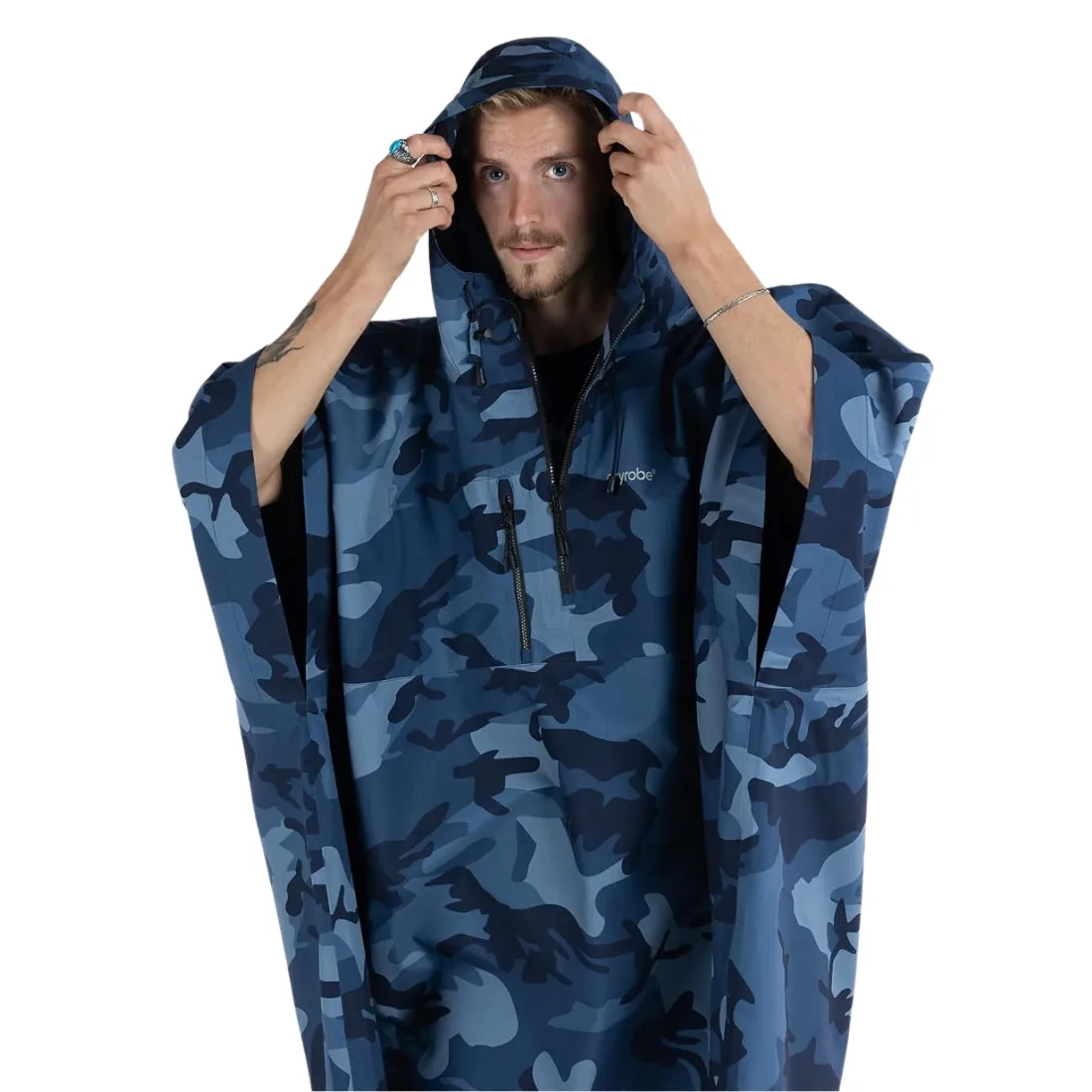 Dryrobe Waterproof Poncho - Blue Camo