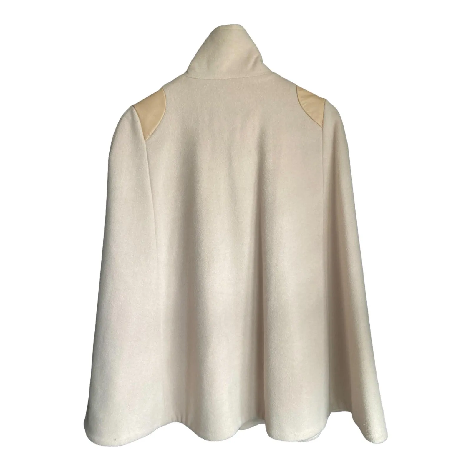 Ellsworth & Ivy Wool Blend Cream Cape UK Size Small