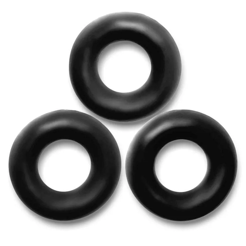 Fat Willy 3 Pc Jumbo Cockrings Black