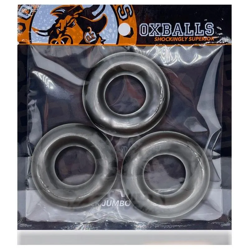 Fat Willy 3 Pc Jumbo Cockrings Black