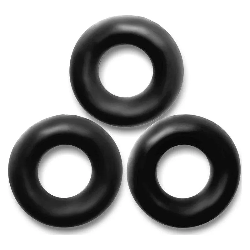 Fat Willy 3 Pc Jumbo Cockrings Black