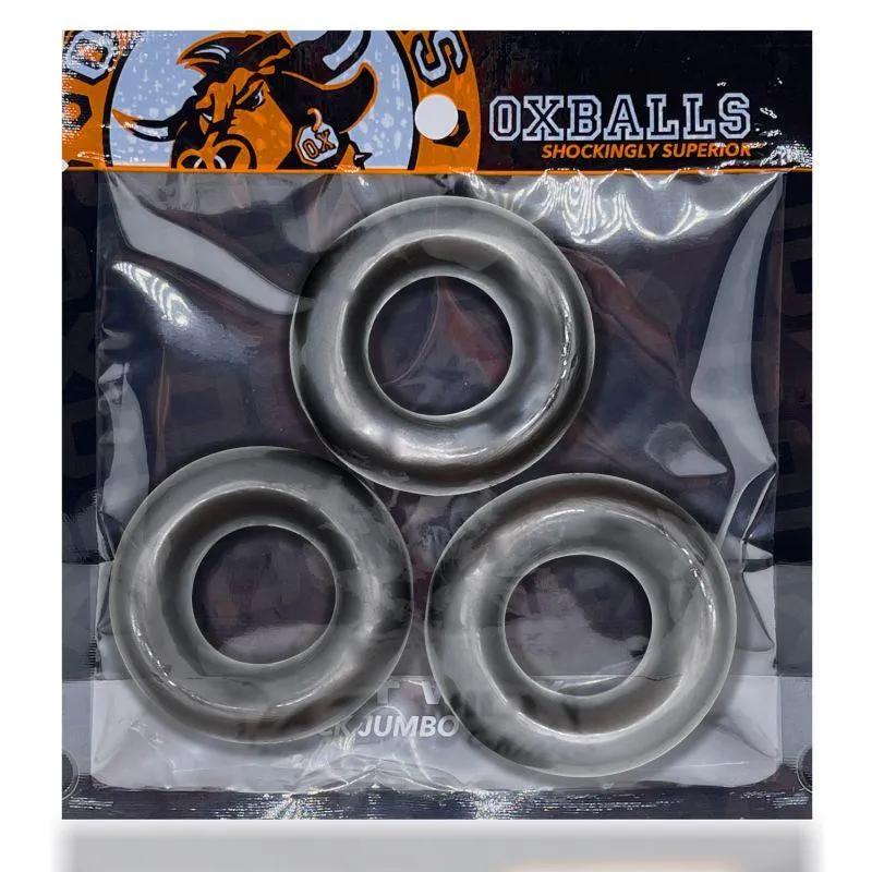 Fat Willy 3 Pc Jumbo Cockrings Black