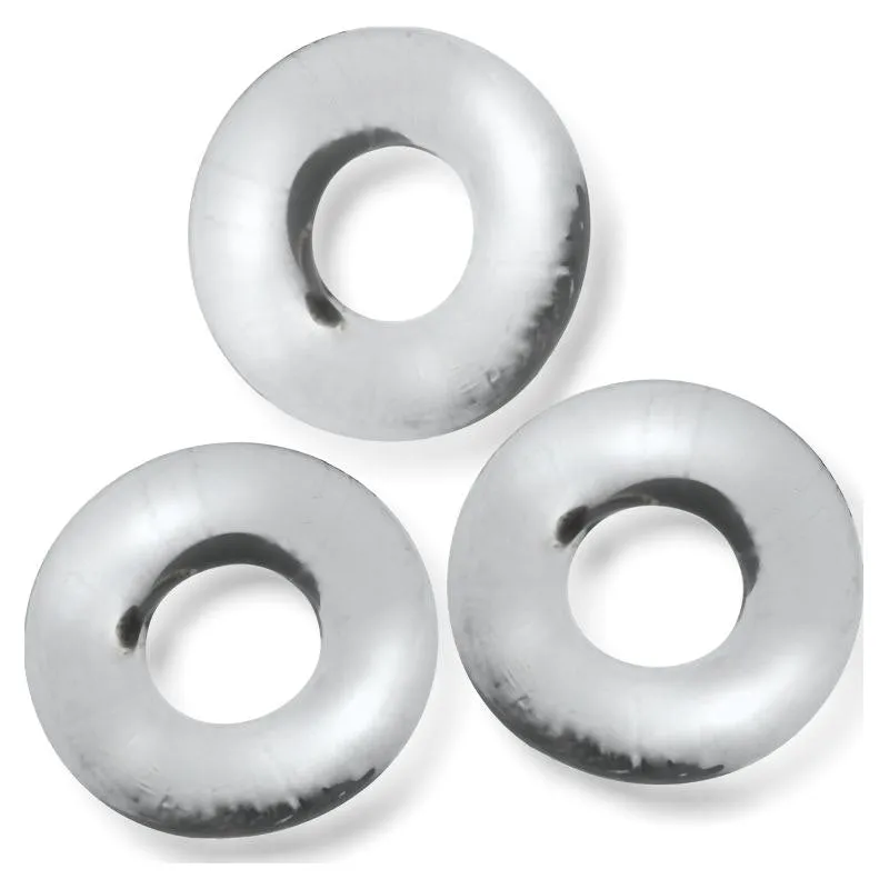 Fat Willy 3 Pc Jumbo Cockrings Clear