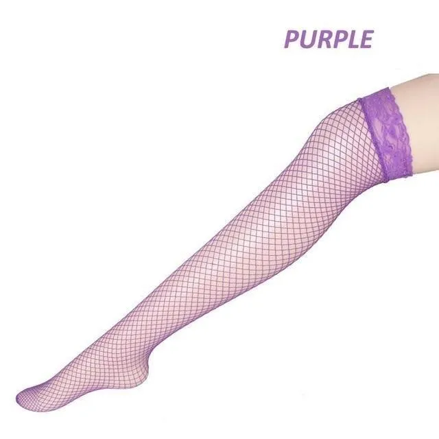 Fishnet Lace Stockings (5 Colors)