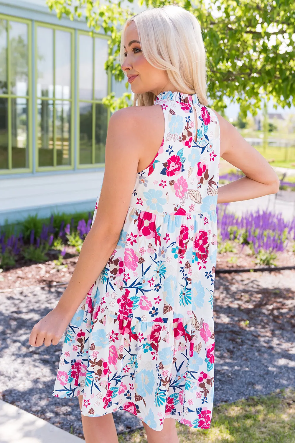 Floral Summer Sun Vacation Dress