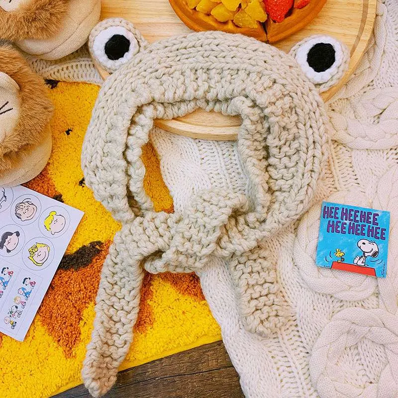 Froggy Friend Knit Hat