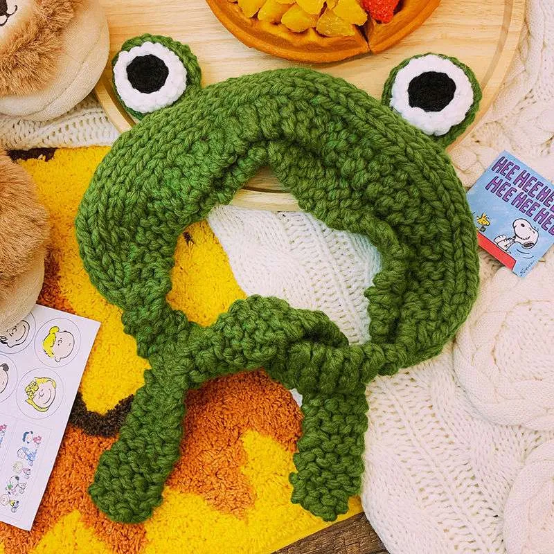 Froggy Friend Knit Hat