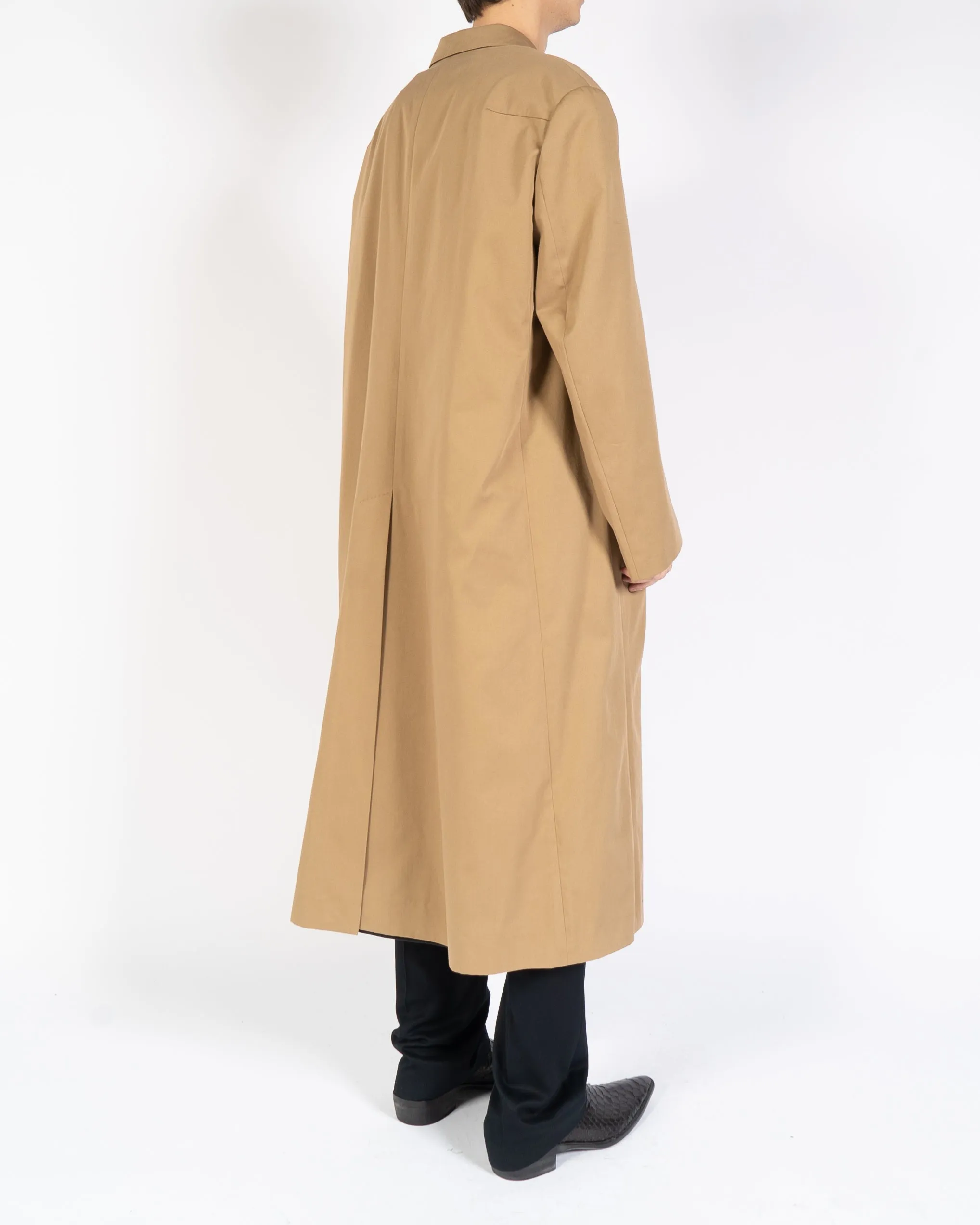 FW18 Beige Oversized Coat with Removable Floral Lining