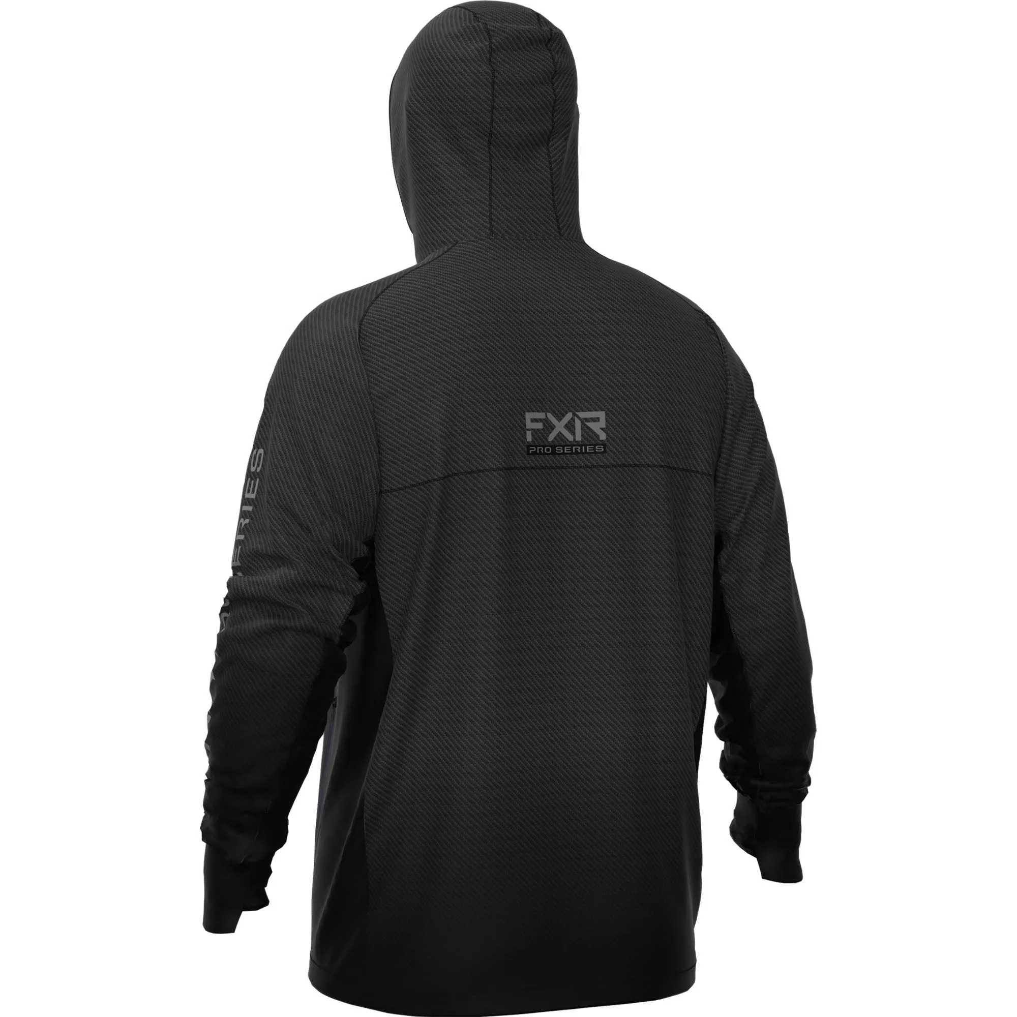 FXR  Mens Black Ops Tournament Pro Hybrid UPF Pullover Hoodie Hoody Vented Sunshield