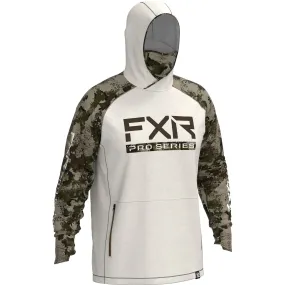 FXR  Mens Brown Heather Army Camo Tournament Pro Hybrid UPF Pullover Hoodie Hoody