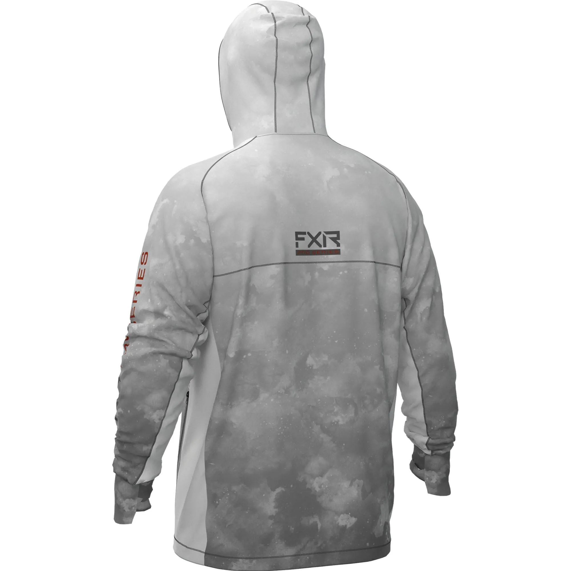 FXR Tournament Pro Hybrid UPF Pullover Hoodie Grey Ink/Rust