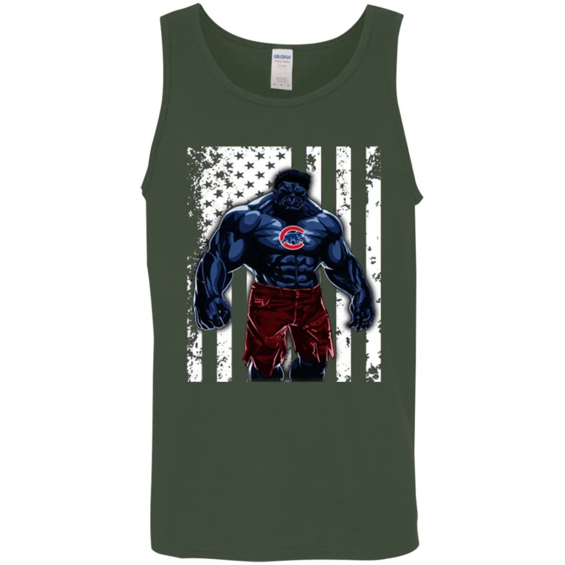 Giants Hulk Chicago Cubs T-shirt Flag Men Cotton Tank