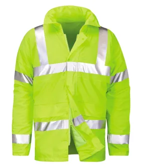 Hi Vis Yellow Padded Jacket - TITANIUM