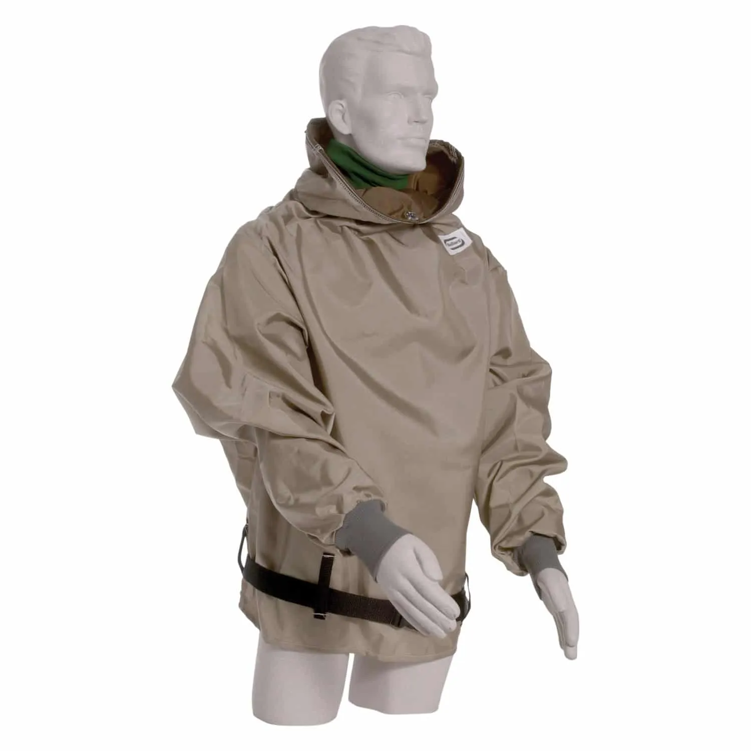 Hibernia Parka -Tan Nylon Parka with sleeves - 38” length