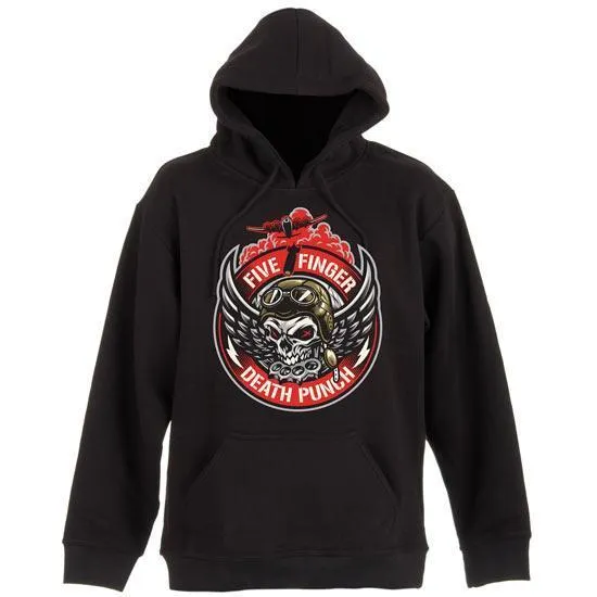 Hoodie - FFDP- Five Finger Death Punch - Bomber Patch - Pullover