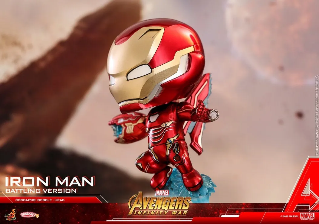 Hot Toys - COSB462 - Avengers: Infinity War - Cosbaby (S) Bobble-Head - Iron Man (Battling Version)