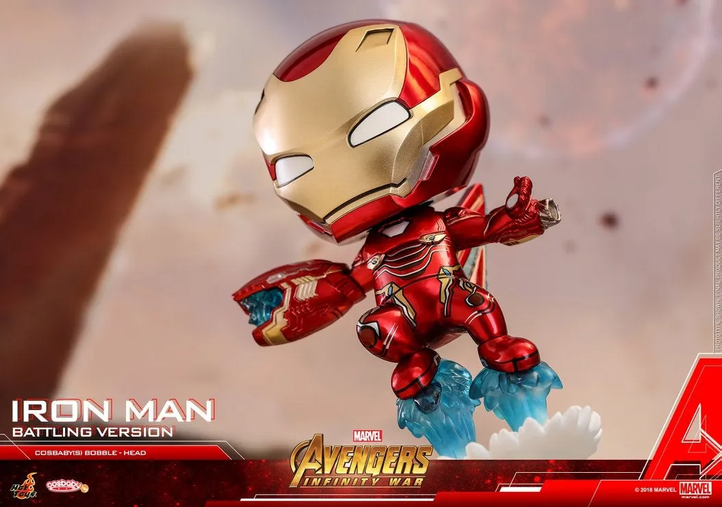 Hot Toys - COSB462 - Avengers: Infinity War - Cosbaby (S) Bobble-Head - Iron Man (Battling Version)