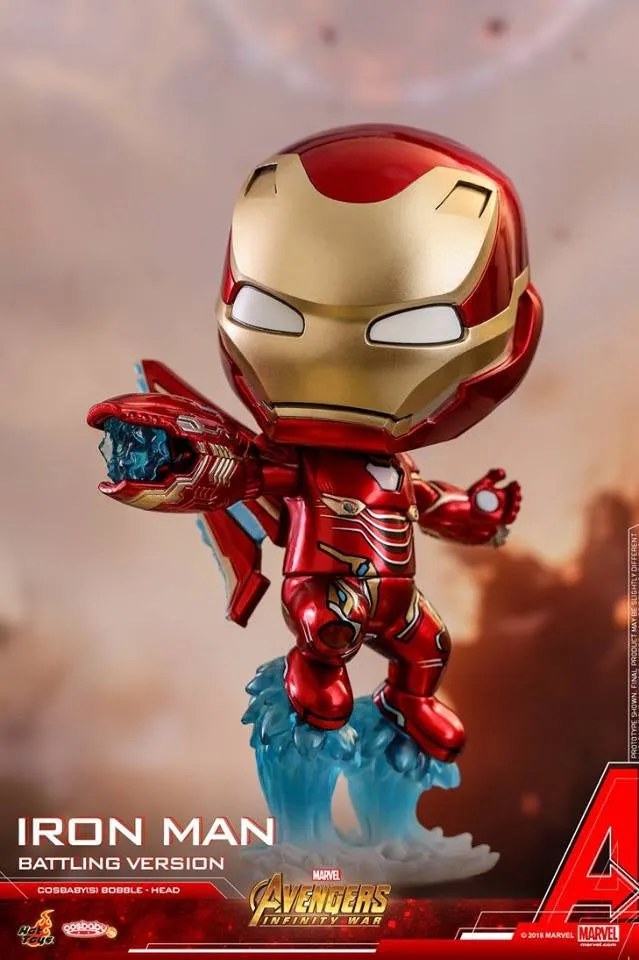 Hot Toys - COSB462 - Avengers: Infinity War - Cosbaby (S) Bobble-Head - Iron Man (Battling Version)