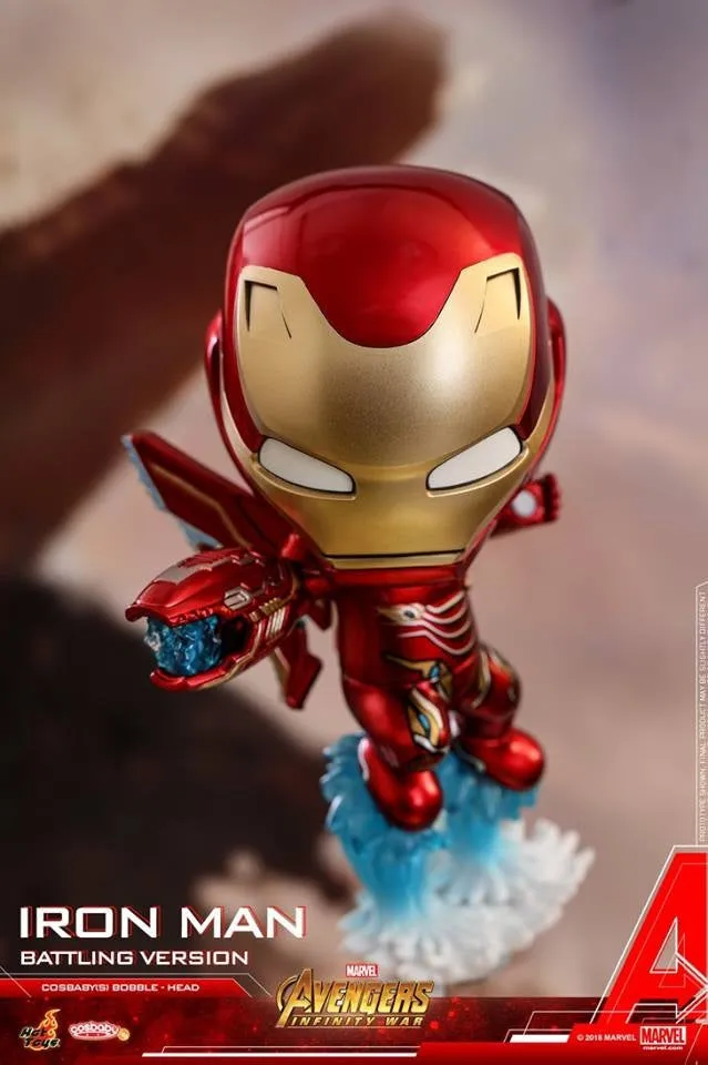 Hot Toys - COSB462 - Avengers: Infinity War - Cosbaby (S) Bobble-Head - Iron Man (Battling Version)