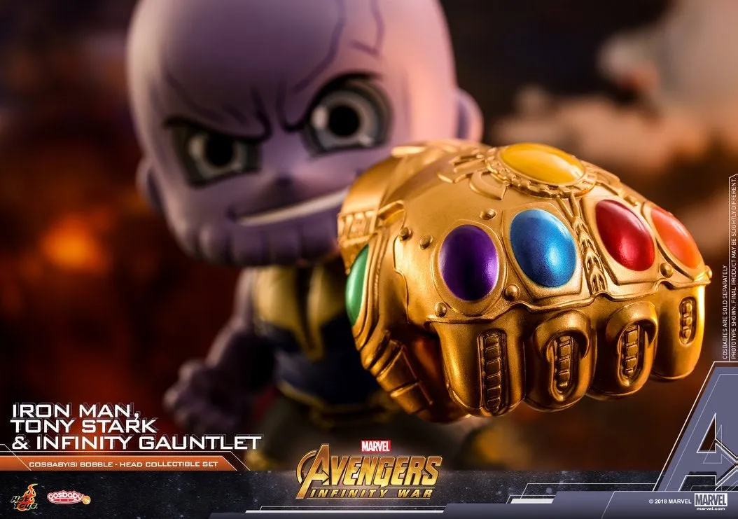 Hot Toys - COSB464 - Avengers: Infinity War - Cosbaby (S) Bobble-Head - Tony Stark, Iron Man, Infinity Gauntlet