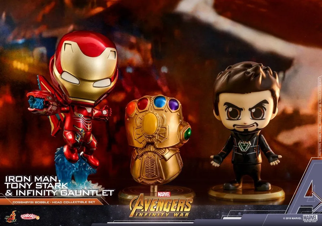 Hot Toys - COSB464 - Avengers: Infinity War - Cosbaby (S) Bobble-Head - Tony Stark, Iron Man, Infinity Gauntlet