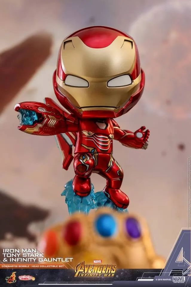 Hot Toys - COSB464 - Avengers: Infinity War - Cosbaby (S) Bobble-Head - Tony Stark, Iron Man, Infinity Gauntlet