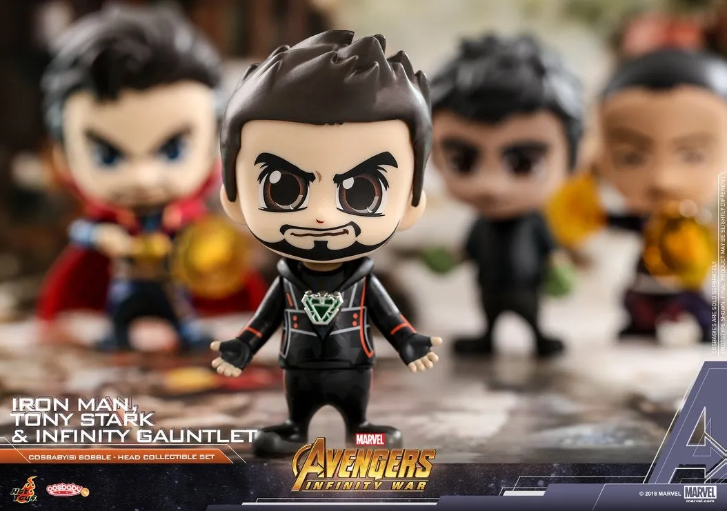 Hot Toys - COSB464 - Avengers: Infinity War - Cosbaby (S) Bobble-Head - Tony Stark, Iron Man, Infinity Gauntlet