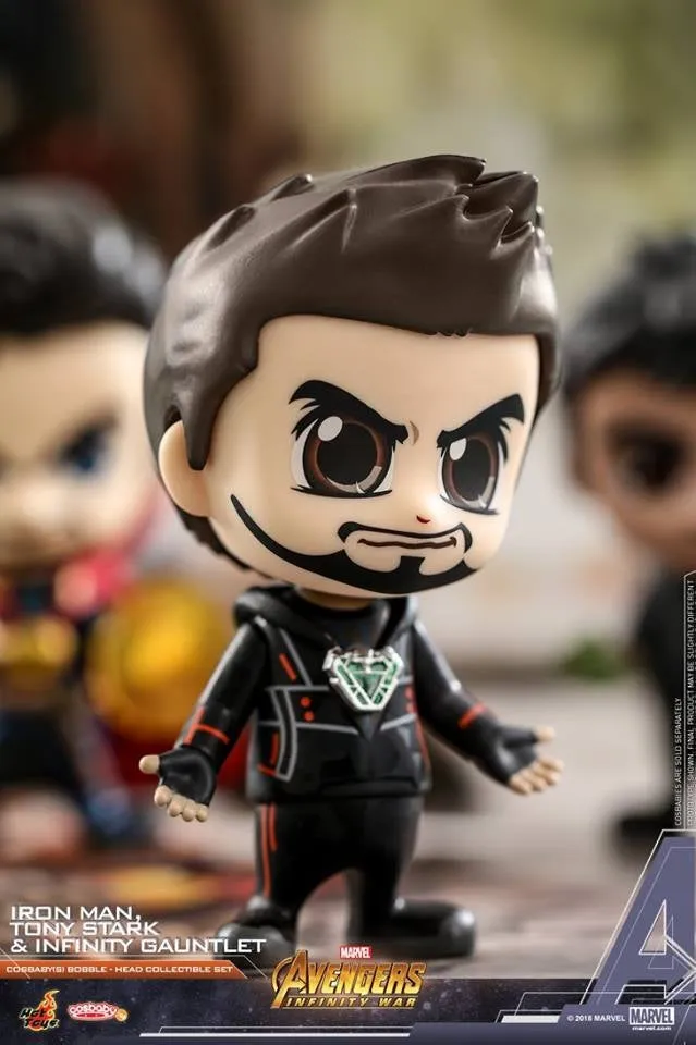 Hot Toys - COSB464 - Avengers: Infinity War - Cosbaby (S) Bobble-Head - Tony Stark, Iron Man, Infinity Gauntlet