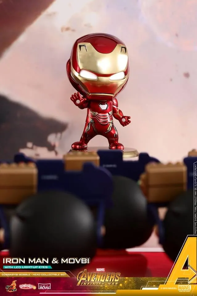 Hot Toys - COSB470 - Avengers: Infinity War - Cosbaby (S) Bobble-Head - Avengers: Infinity War Movbi with Iron Man