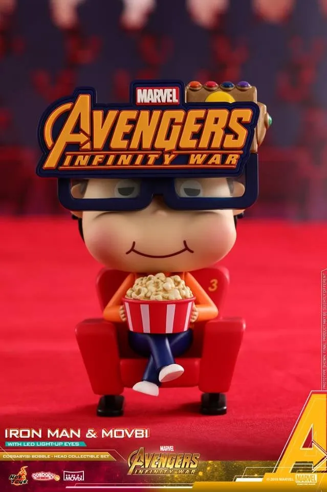 Hot Toys - COSB470 - Avengers: Infinity War - Cosbaby (S) Bobble-Head - Avengers: Infinity War Movbi with Iron Man