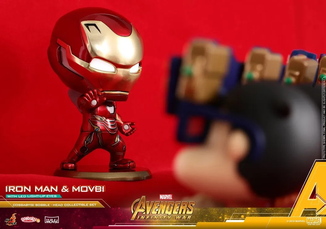 Hot Toys - COSB470 - Avengers: Infinity War - Cosbaby (S) Bobble-Head - Avengers: Infinity War Movbi with Iron Man