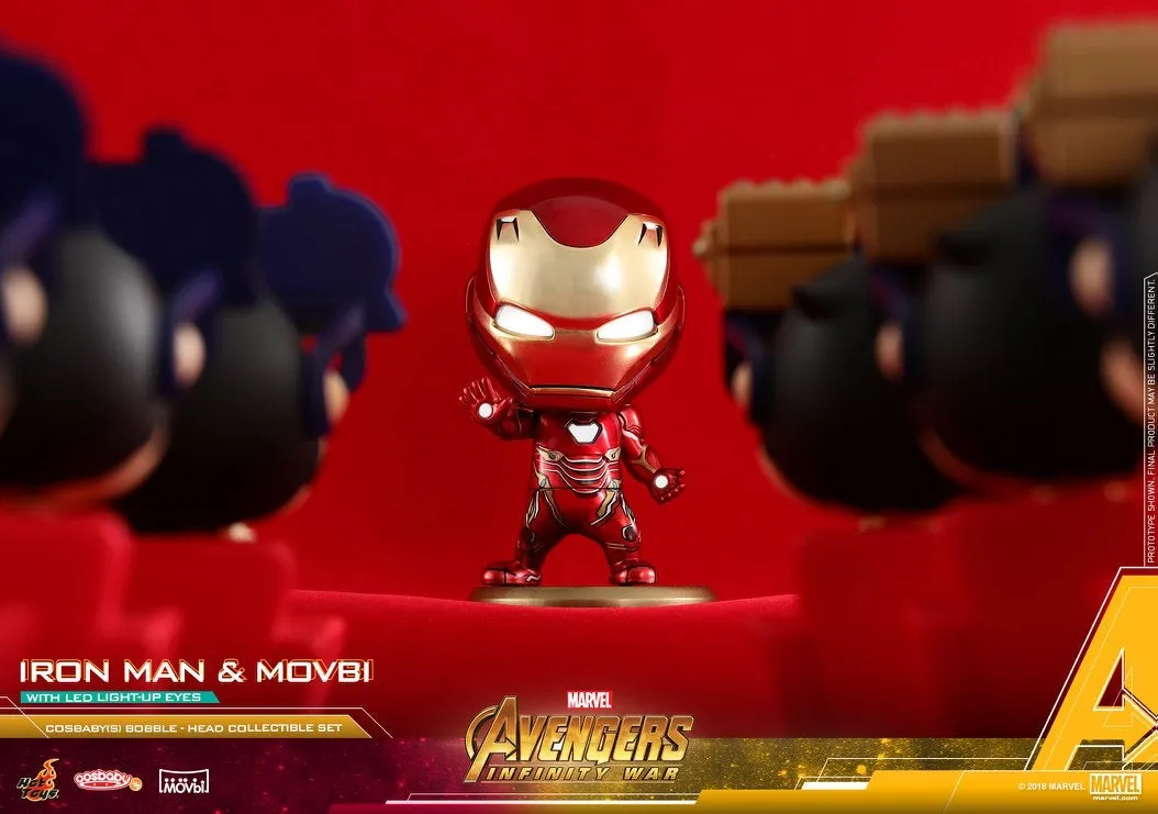 Hot Toys - COSB470 - Avengers: Infinity War - Cosbaby (S) Bobble-Head - Avengers: Infinity War Movbi with Iron Man