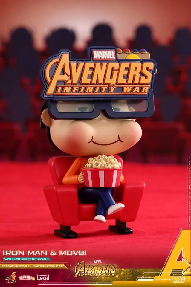 Hot Toys - COSB470 - Avengers: Infinity War - Cosbaby (S) Bobble-Head - Avengers: Infinity War Movbi with Iron Man