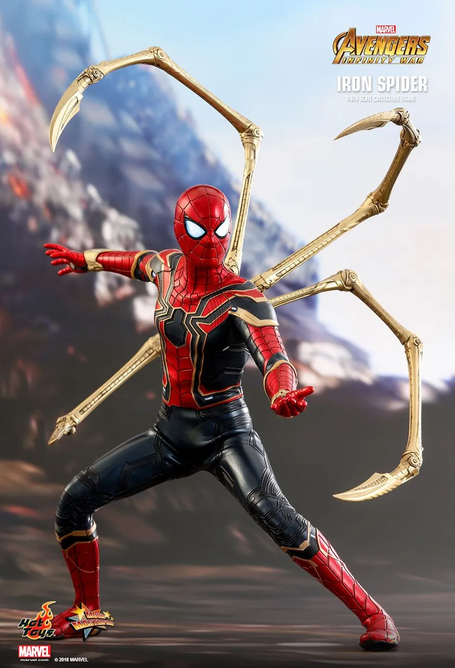 HOT TOYS MARVEL  AVENGERS INFINITY WAR IRON SPIDER COLLECTIBLE FIGURE 1/6TH SCALE - MMS482