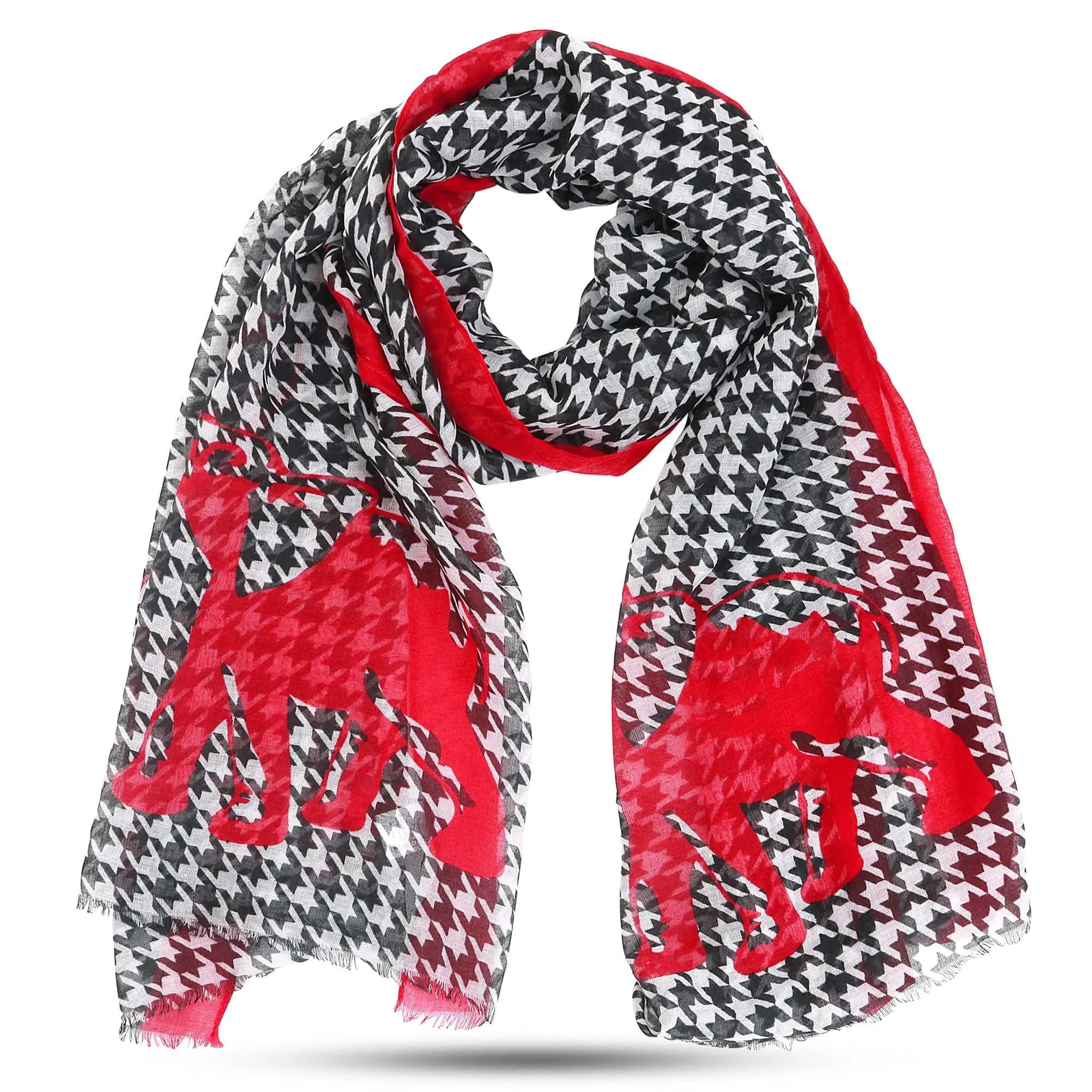 Houndstooth Elephant Scarf