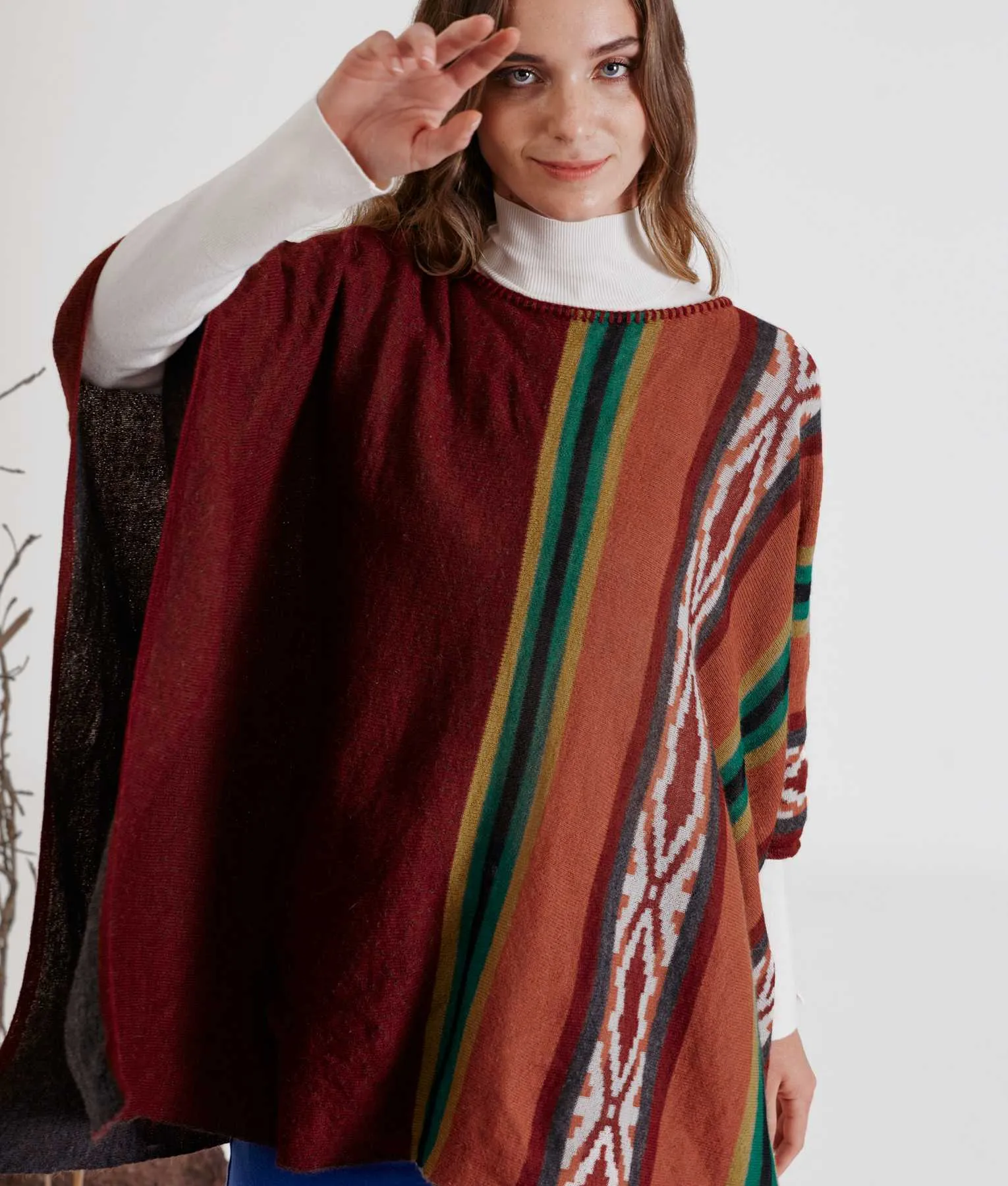 Inclined Poncho Reversibles