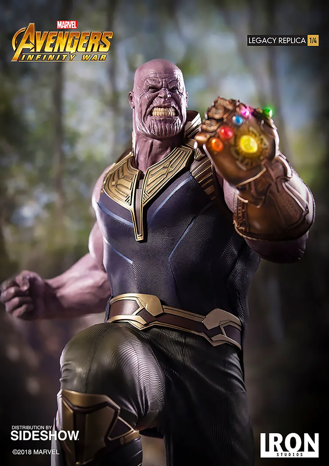 IRON STUDIOS AVENGERS INFINITY WAR THANOS LEGACY REPLICA 1/4 - MARCWR11118-14