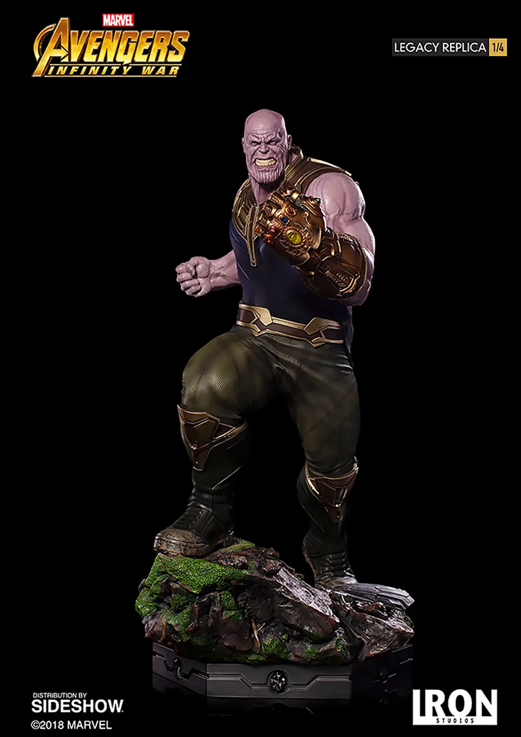 IRON STUDIOS AVENGERS INFINITY WAR THANOS LEGACY REPLICA 1/4 - MARCWR11118-14