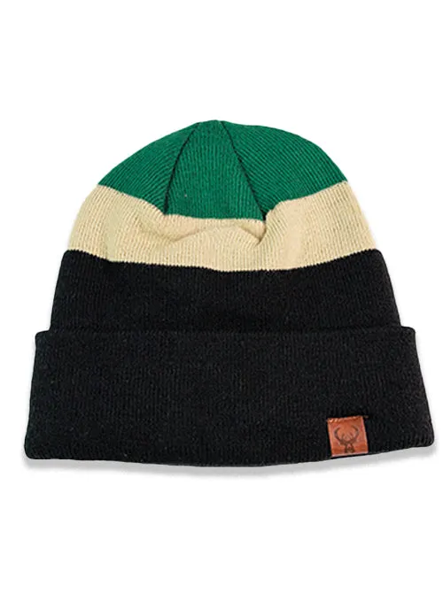 Item of the Game Tri-Color Milwaukee Bucks Cuff Knit Hat