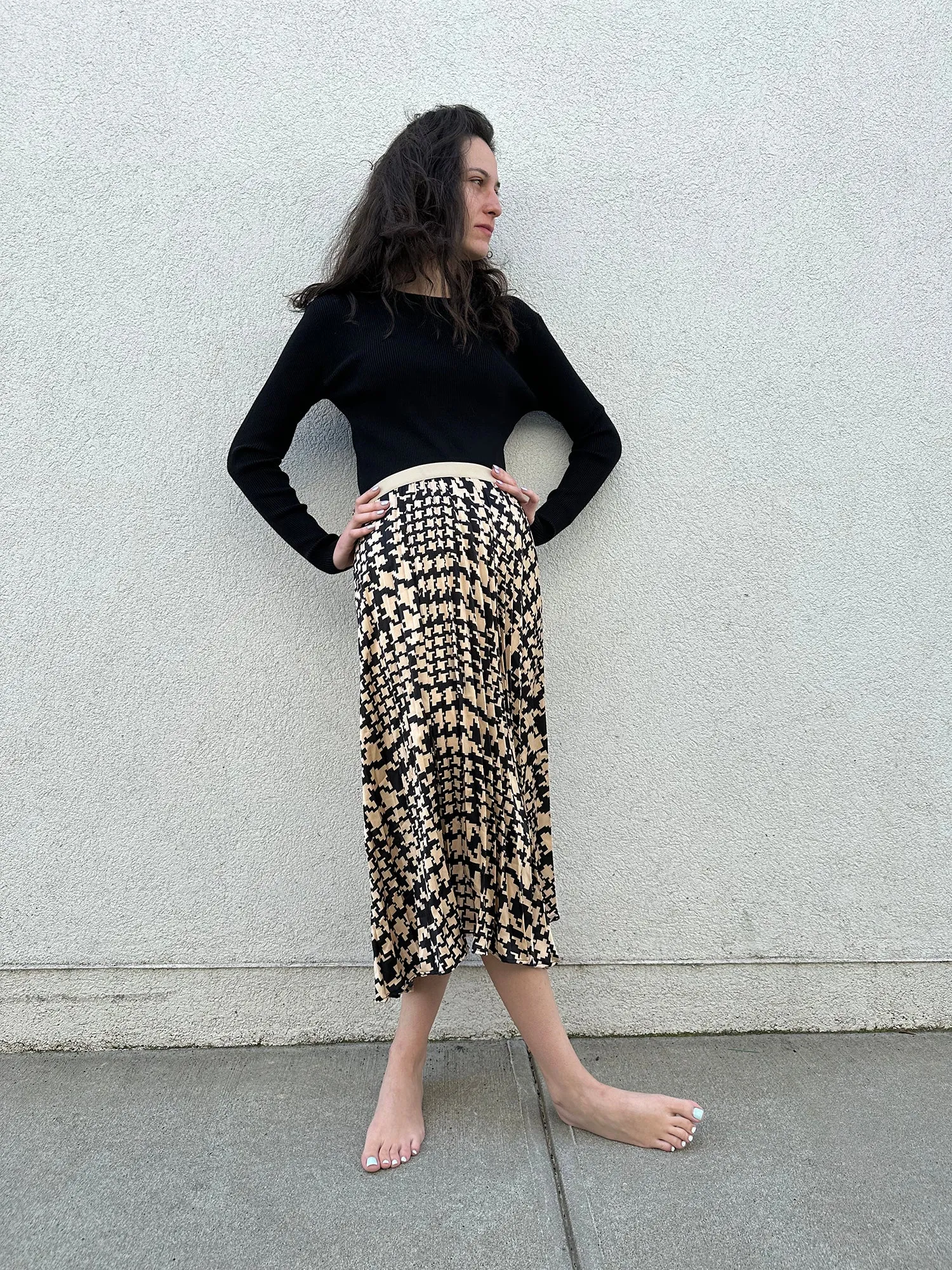 JCL Puzzle Print Skirt