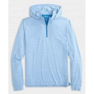 Johnnie-O Hybrid Performance 1/4 Zip Hoodie in Biarritz