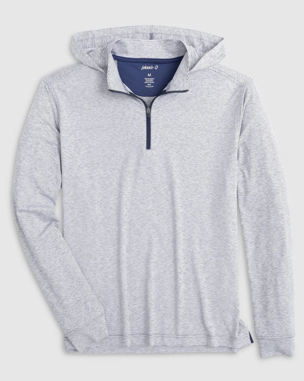 Johnnie-O Hybrid Performance 1/4 Zip Hoodie in Heather Twilight