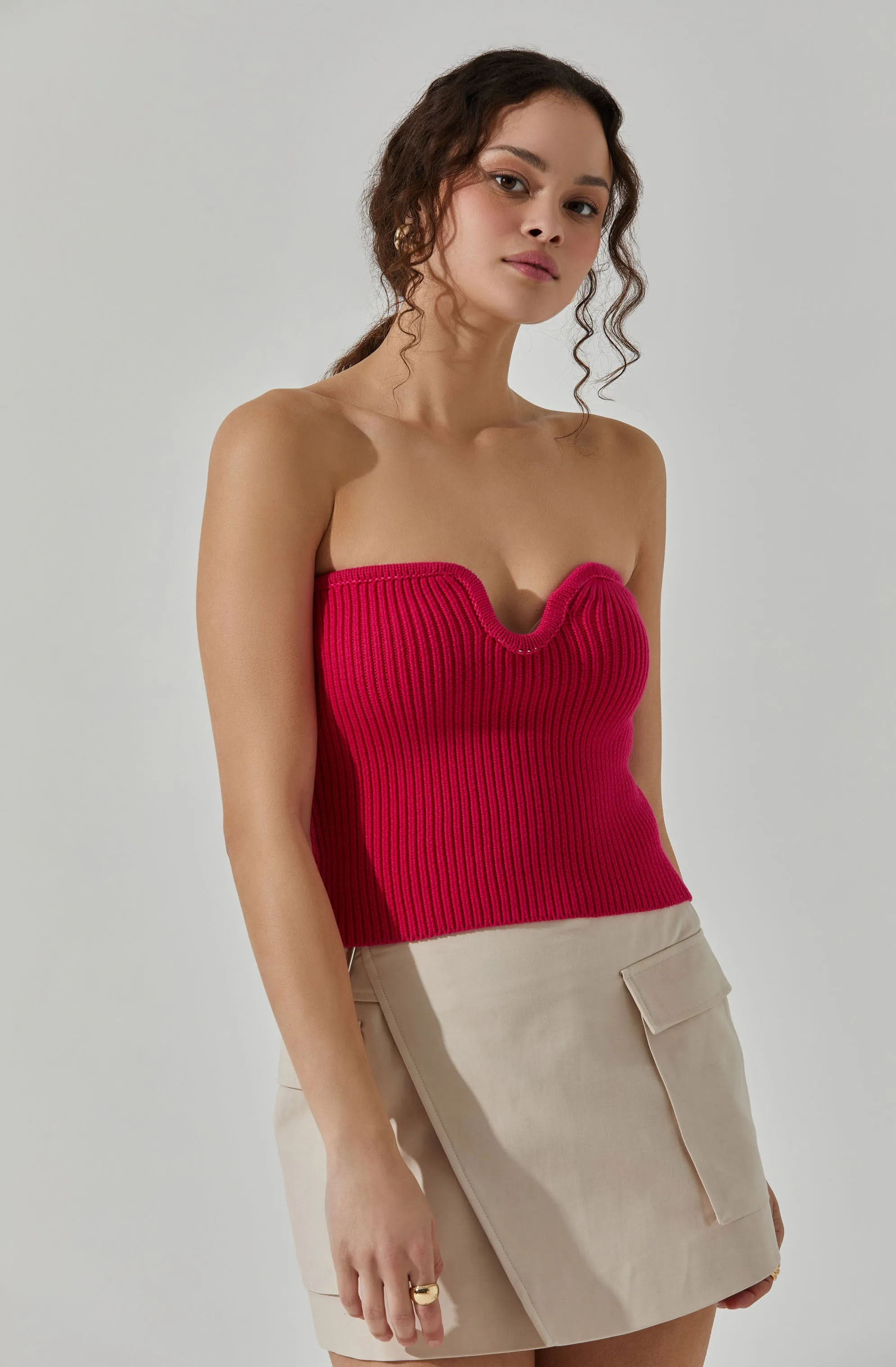 Kailee Sweater Tube Top